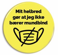 Mit helbred - Ingen mundbind - Gul