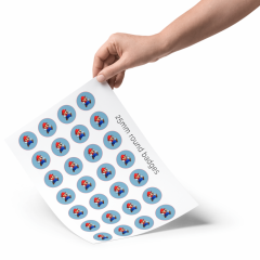 Motivdesigner til runde standard størrelser