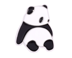 Lille panda pin til tøj og taske 27x21mm