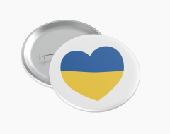 Ukraine flag heart