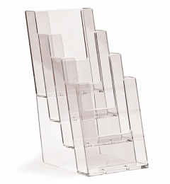Brochure folder display med 4 rækker (1/3 A4)