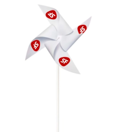 Hurtige Vindmøller med plast pinde