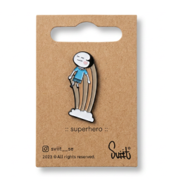 Pins monteret på kort. 