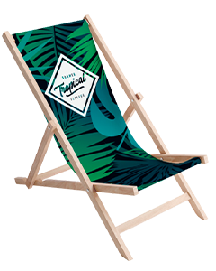 Solstol med logo tryk