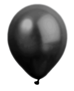 Sort grå metallic balloner uden tryk