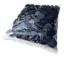 Sorte plast poletter 25mm - Pose med 500 stk.