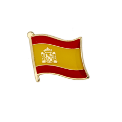 Spansk flag emaljepin