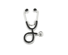 Sort stetoskop pin