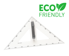 Stor tavle trekant lineal 45°, magnetisk, 50cm