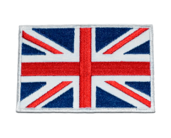 UK Storbritannien flag strygemærke
