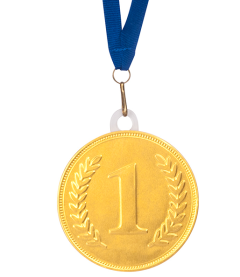 Chokolade medalje - Ø75mm 