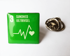 Sundhed og trivsel printet pin SDG verdensmål nr. 3