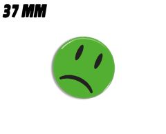 Grøn sur smiley magnet 37mm 