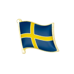 Svensk flag emaljepin