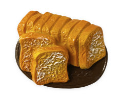 Brød i skiver 3D magnet, 55x44mm