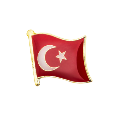 Tyrkisk flag emaljepin