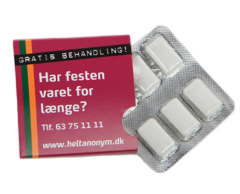 Sukkerfri tyggegummi pakke 6 stk - Hurtig produktion