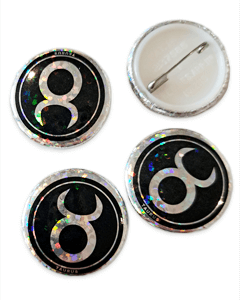 Tyren stjernetegn badge 25mm