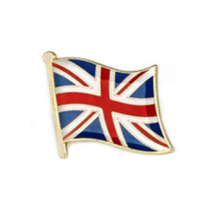 Union Jack flag emaljepin