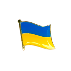 Lille ukraine pin flag. 
