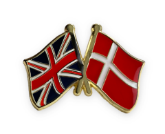 Storbritannien - Danmark venskabsflag pin (UK/DK)