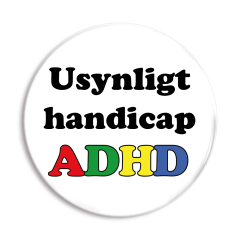 Usynligt handicap - ADHD badge
