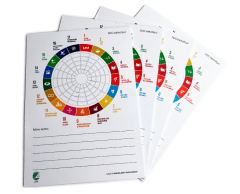 A5 notesblok med verdensmål væksthjul