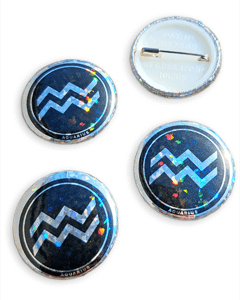 Vandmanden stjernetegn badge 25mm