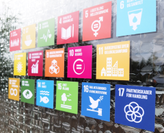 FN's Verdensmål genanvendelige klistermærker