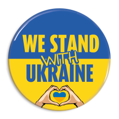 We stand with Ukraine badge