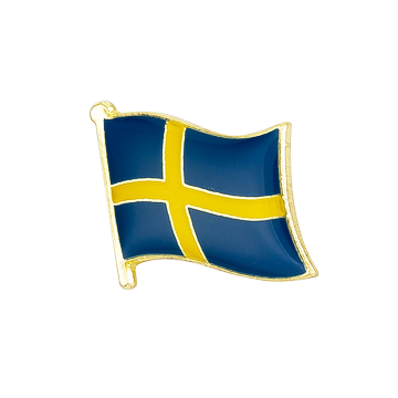 Svensk flag emaljepin - Badgeland