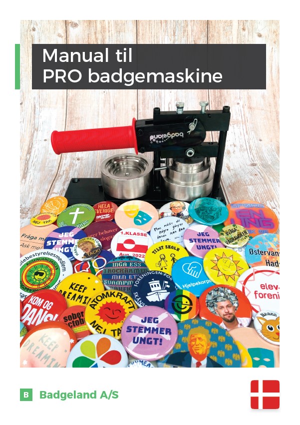 Manualer til PRO badgemaskiner
